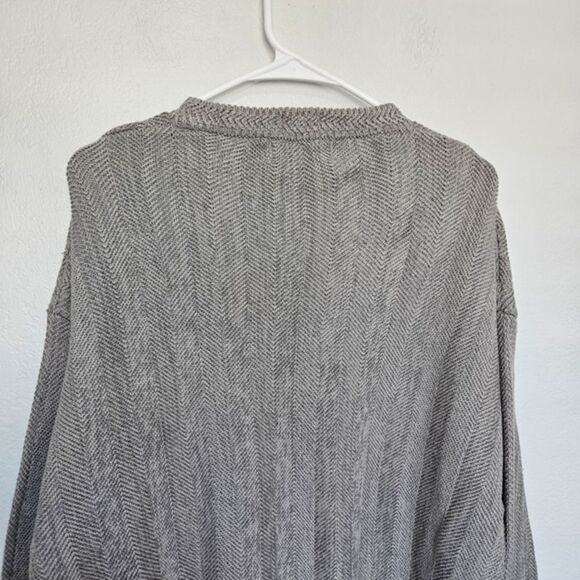 NWT Ralph Lauren Chaps | Crest Embroidered Fisherman Knit Sweater, Mens Large - Picture 5 of 7